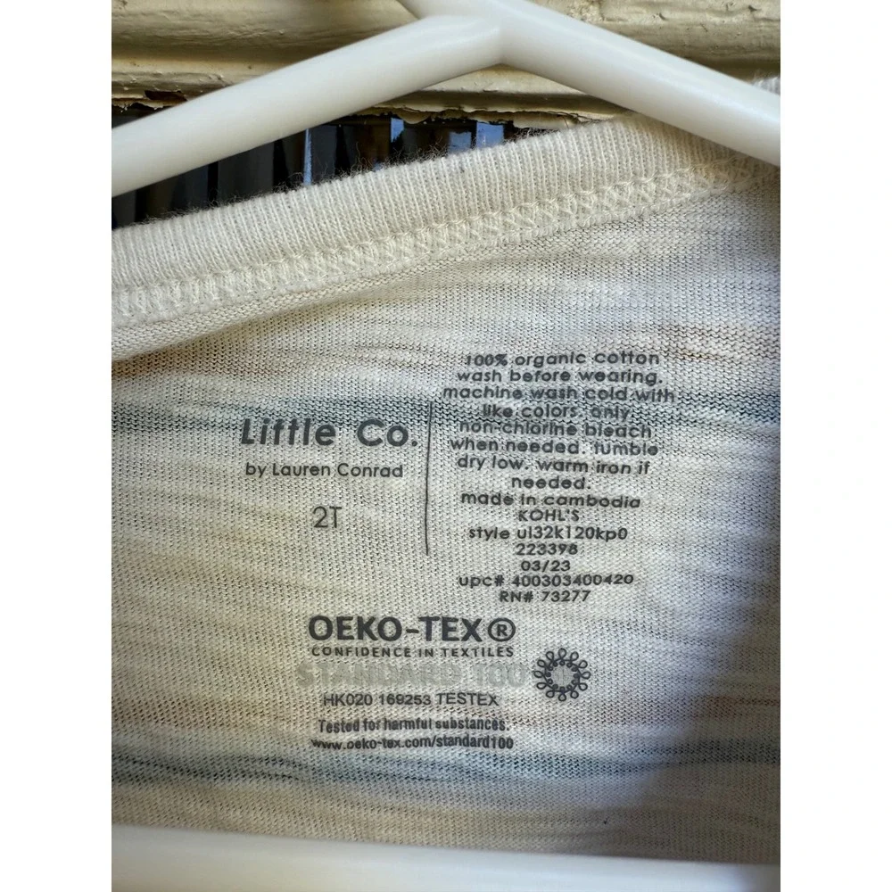 Little Co by Lauren Conrad Kids Long Sleeve Striped Henley Shirt Size 2T‎